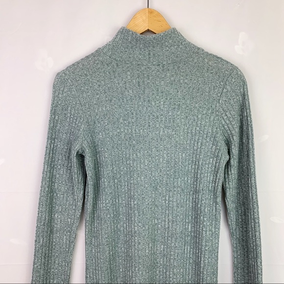 Wilfred Free Mariel Mock Neck Grey Sweater Dress - Picture 6 of 13